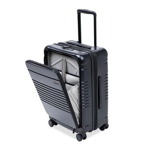 NIB NWT Arlo Skye The Expandable Carry-On Max - Front Pocket, Black